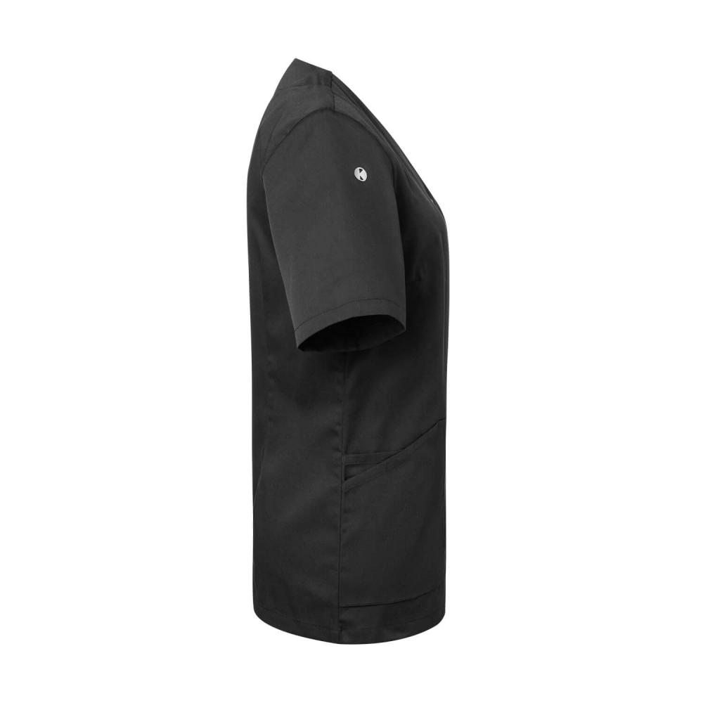 KARLOWSKY Essential | Damen Kurzarm-Kasack (schwarz) KS63